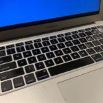 laptop with blue screen